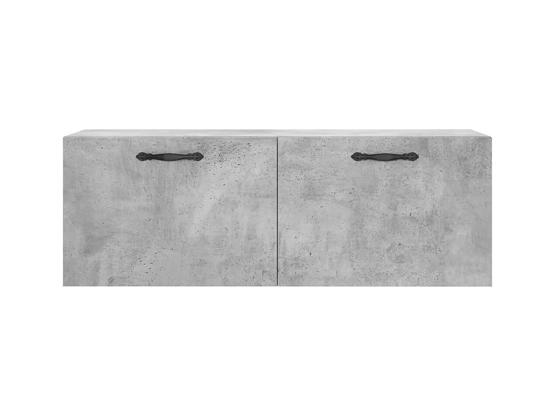 Armoire murale gris béton 100x36,5x35 cm bois d'ingénierie FR39863