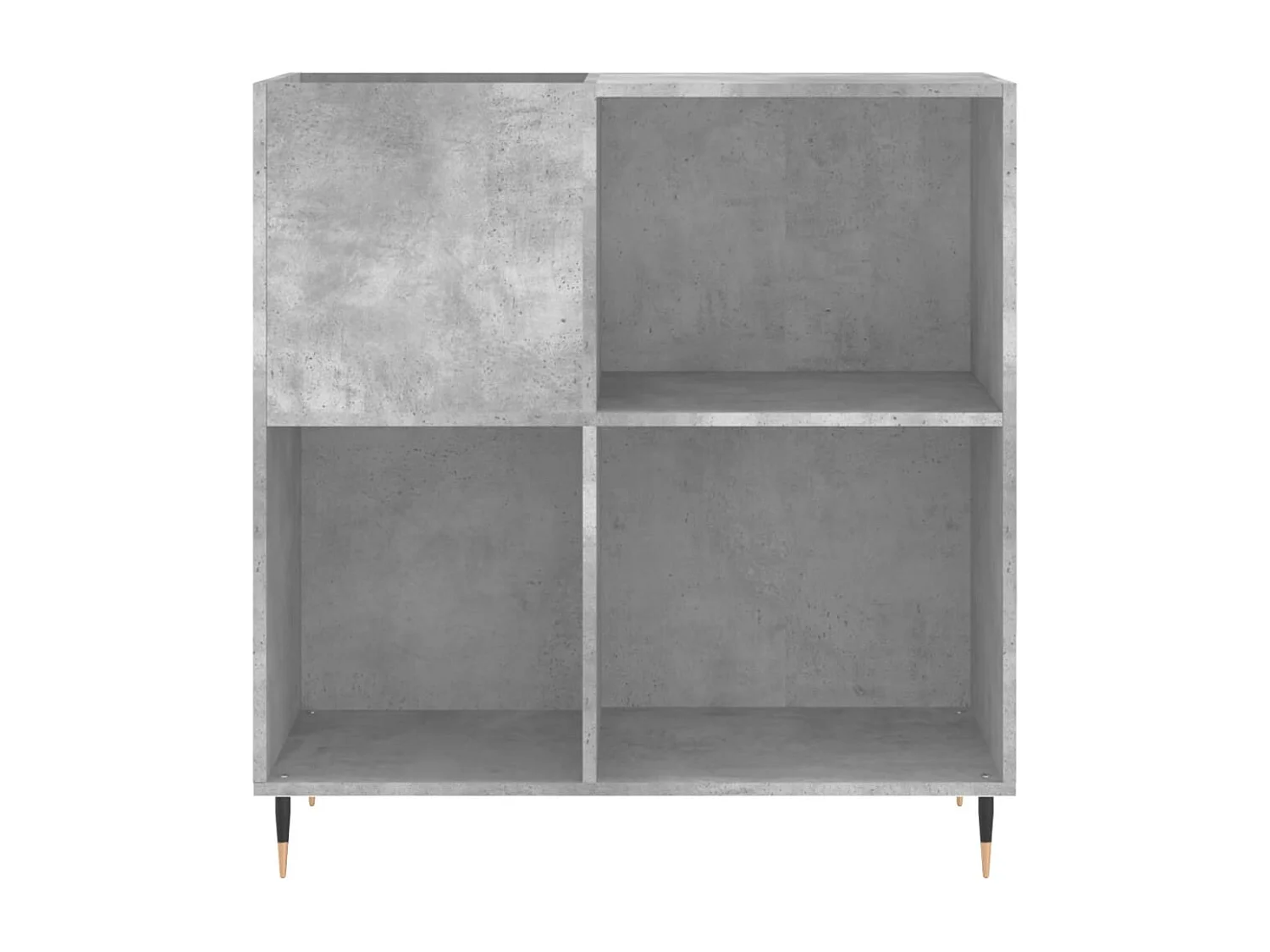 Armoire à disques gris béton 84,5x38x89 cm bois d'ingénierie FR59010