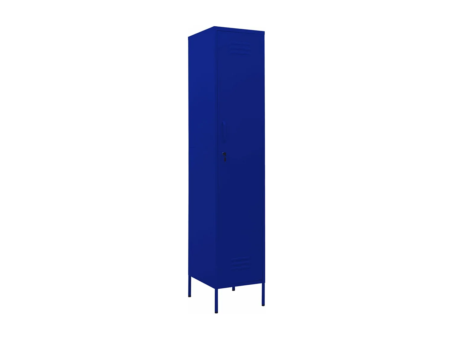 Armoire à casiers Bleu marine 35x46x180 cm Acier FR79528