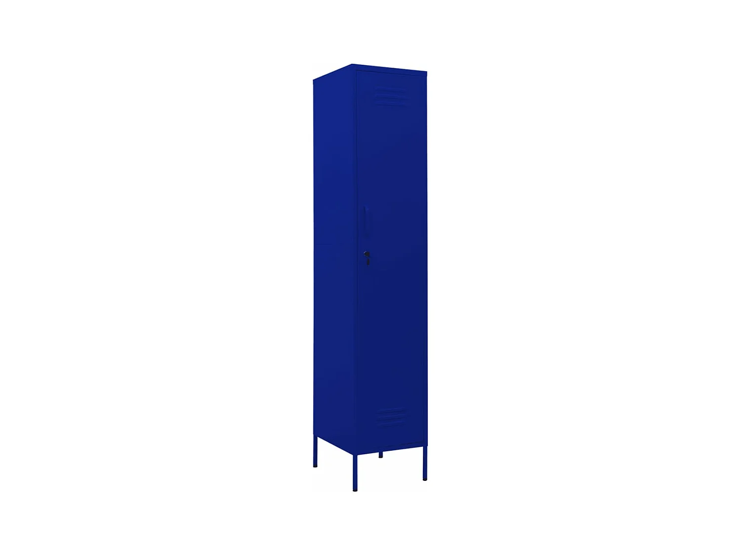 Armoire à casiers Bleu marine 35x46x180 cm Acier FR79528