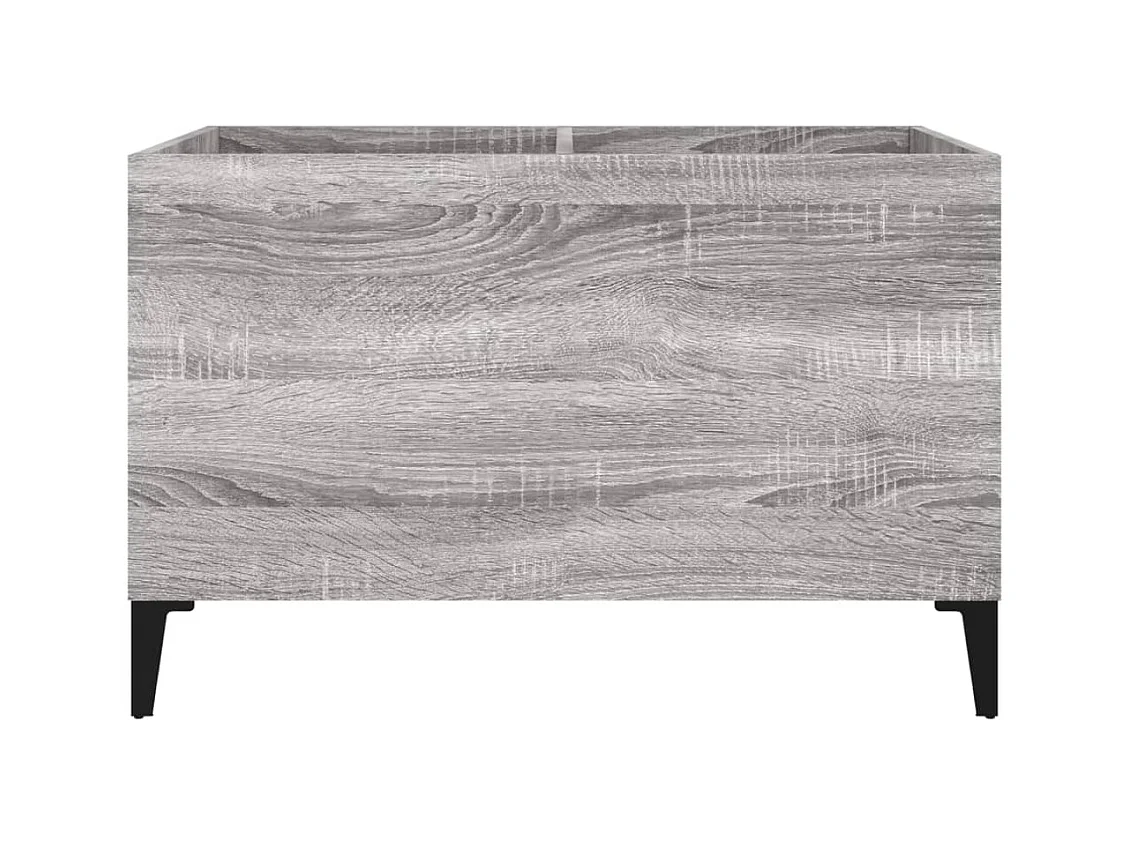 Mueble discos madera contrachapada gris sonoma 74,5x38x48 cm ES940547