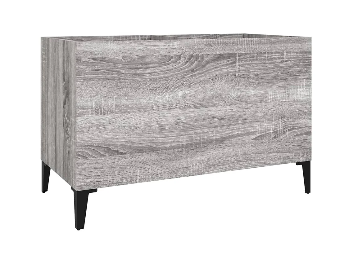 Mueble discos madera contrachapada gris sonoma 74,5x38x48 cm ES940547