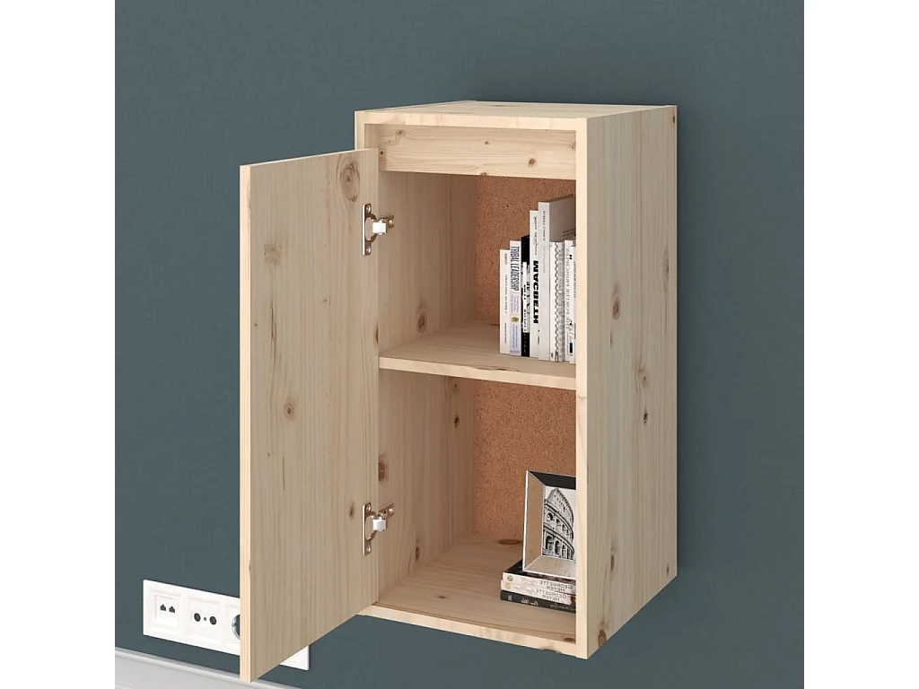 Wandkast 30x30x60 cm massief grenenhout BE875055