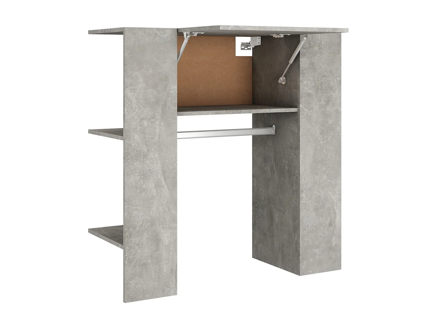 Armoire de couloir Gris béton 97,5x37x99 cm Bois d'ingénierie FR98231