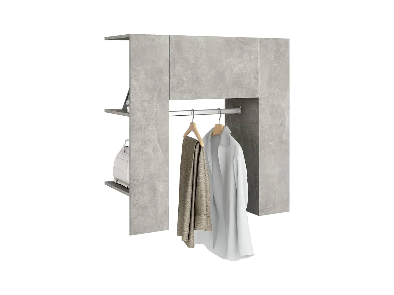 Mueble recibidor madera ingeniería gris hormigón 97,5x37x99 cm ES807267