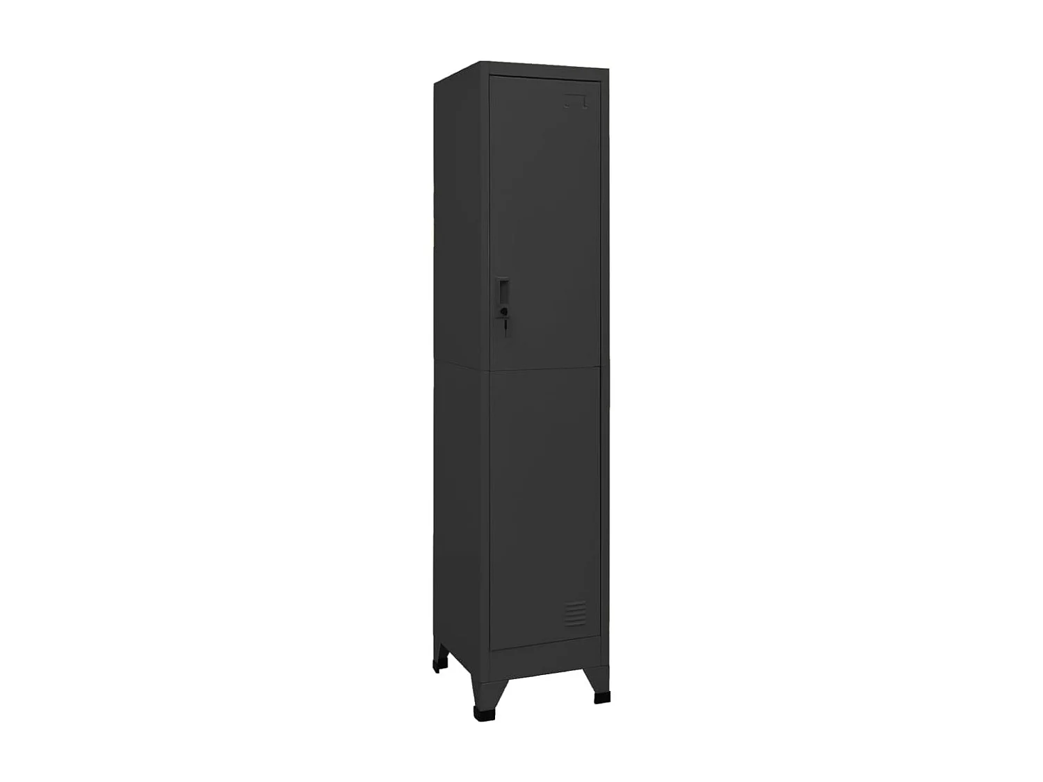Armoire à casiers Anthracite 38x45x180 cm Acier FR41725