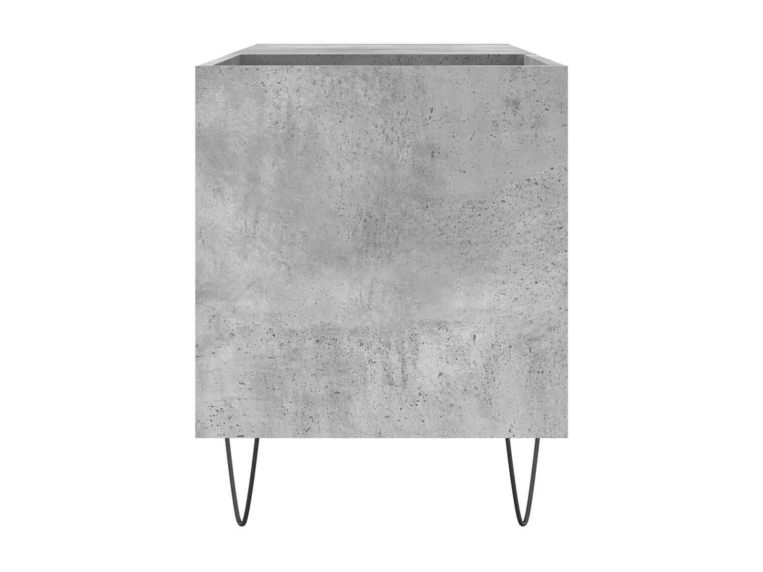 Armoire à disques gris béton 85x38x48 cm bois d'ingénierie FR20378