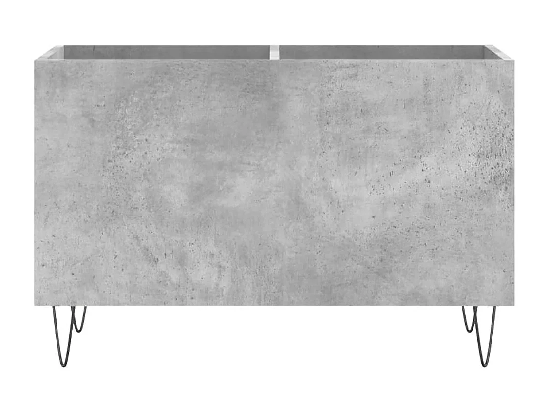 Armoire à disques gris béton 74,5x38x48 cm bois d'ingénierie FR46535