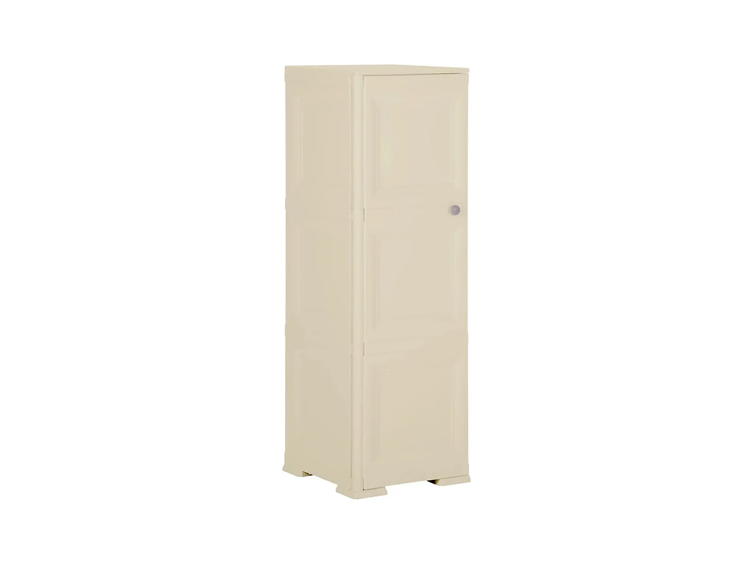 Armoire plastique 40x43x125 cm design de bois blanc angora FR41899