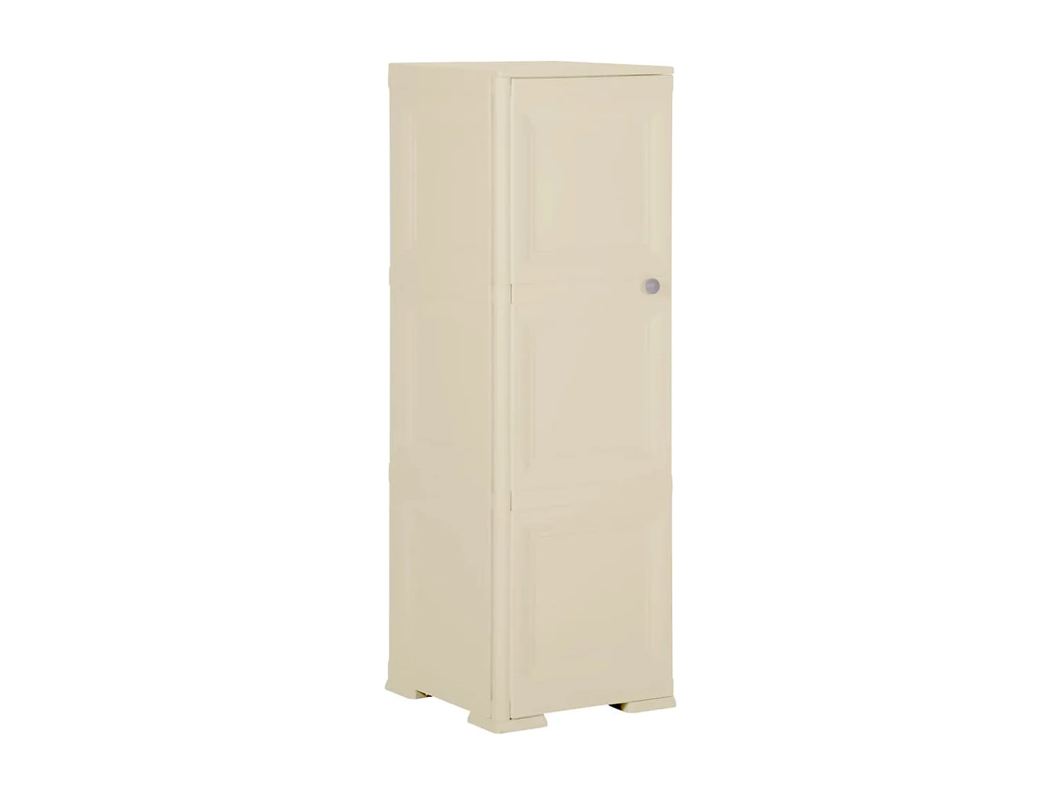 Armoire plastique 40x43x125 cm design de bois blanc angora FR41899