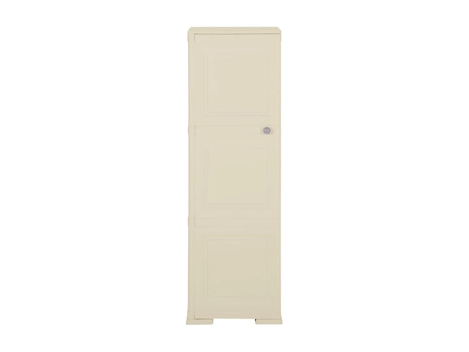 Armoire plastique 40x43x125 cm design de bois blanc angora FR41899