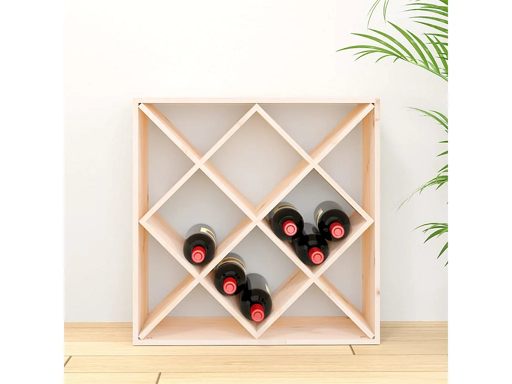 Armoire à vin 62x25x62 cm Bois de pin massif FR55194