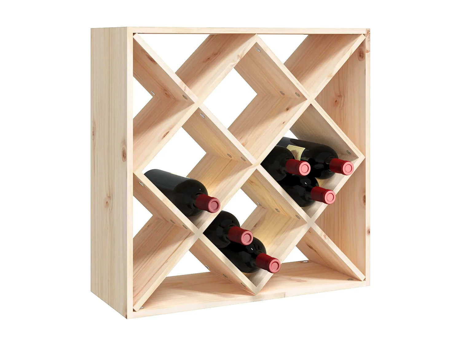 Armoire à vin 62x25x62 cm Bois de pin massif FR55194