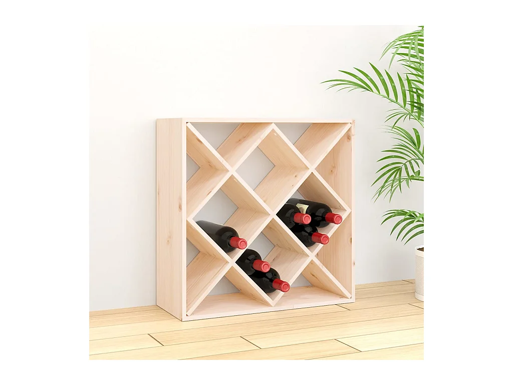 Armoire à vin 62x25x62 cm Bois de pin massif FR55194