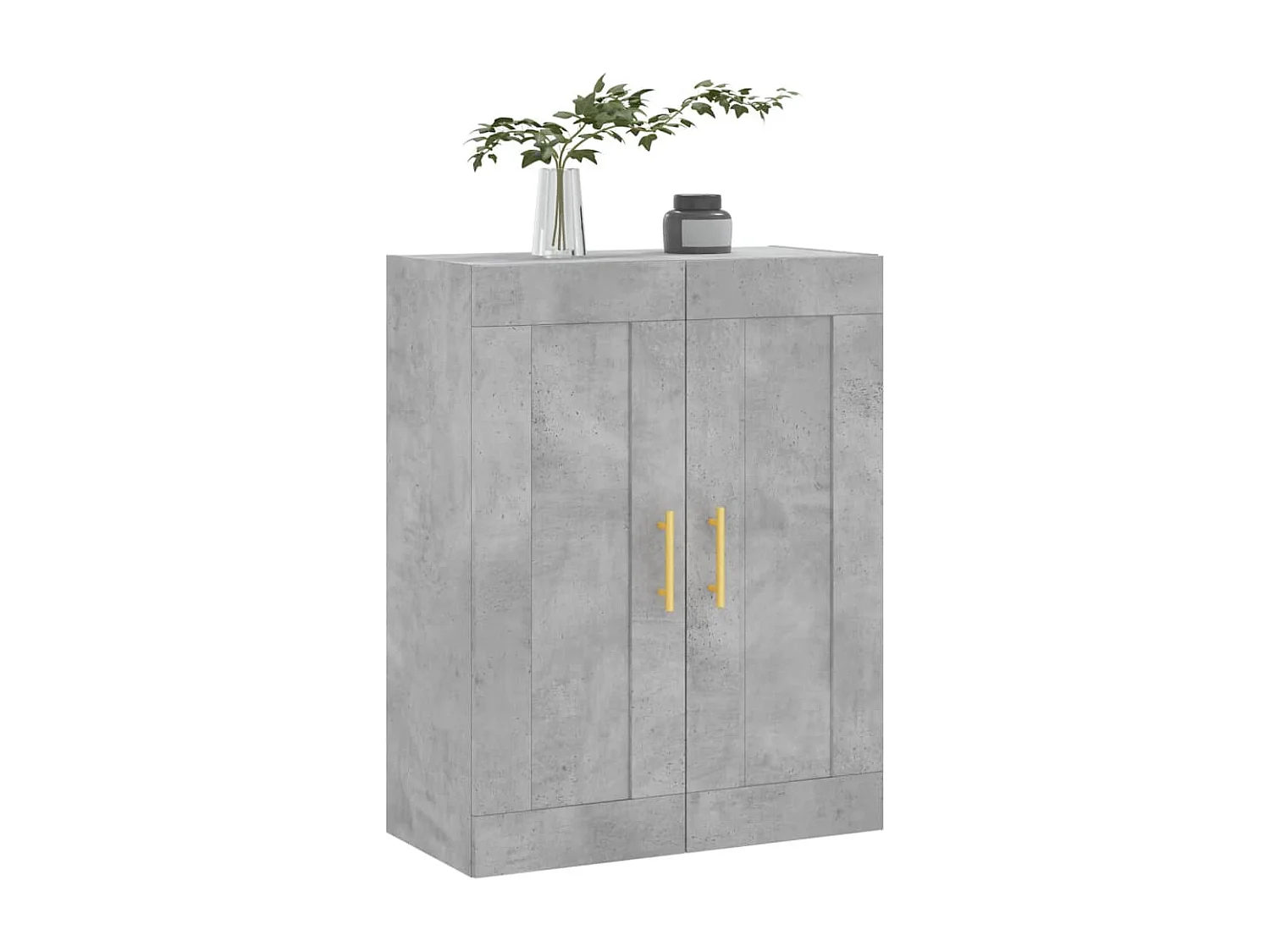 Armoire murale gris béton 69,5x34x90 cm bois d'ingénierie FR59700