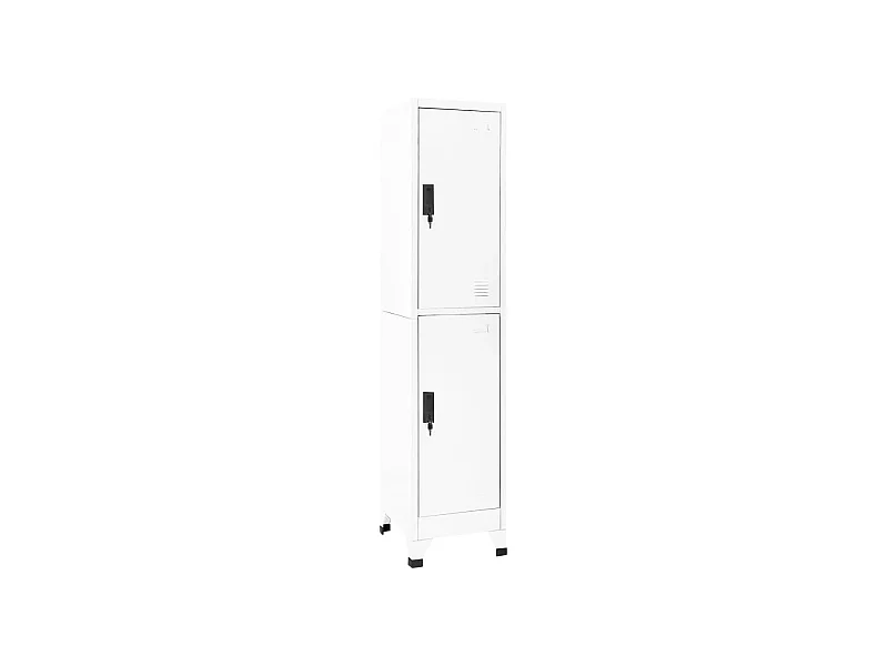 Armoire à casiers Blanc 38x45x180 cm Acier FR14912