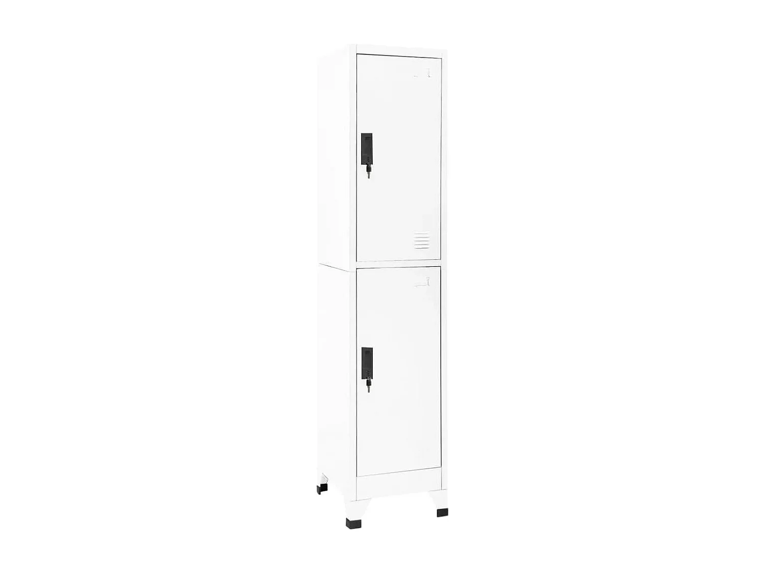 Taquilla de acero blanco 38x45x180 cm ES937466