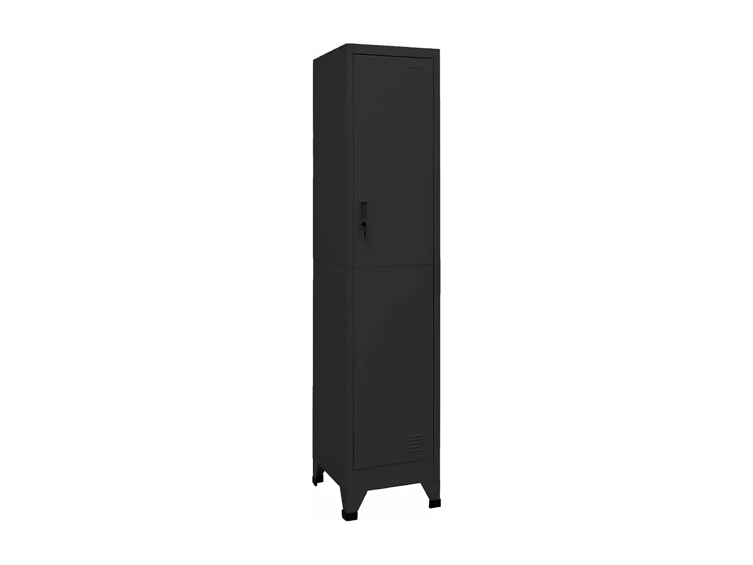 Armoire à casiers Noir 38x45x180 cm Acier FR55903