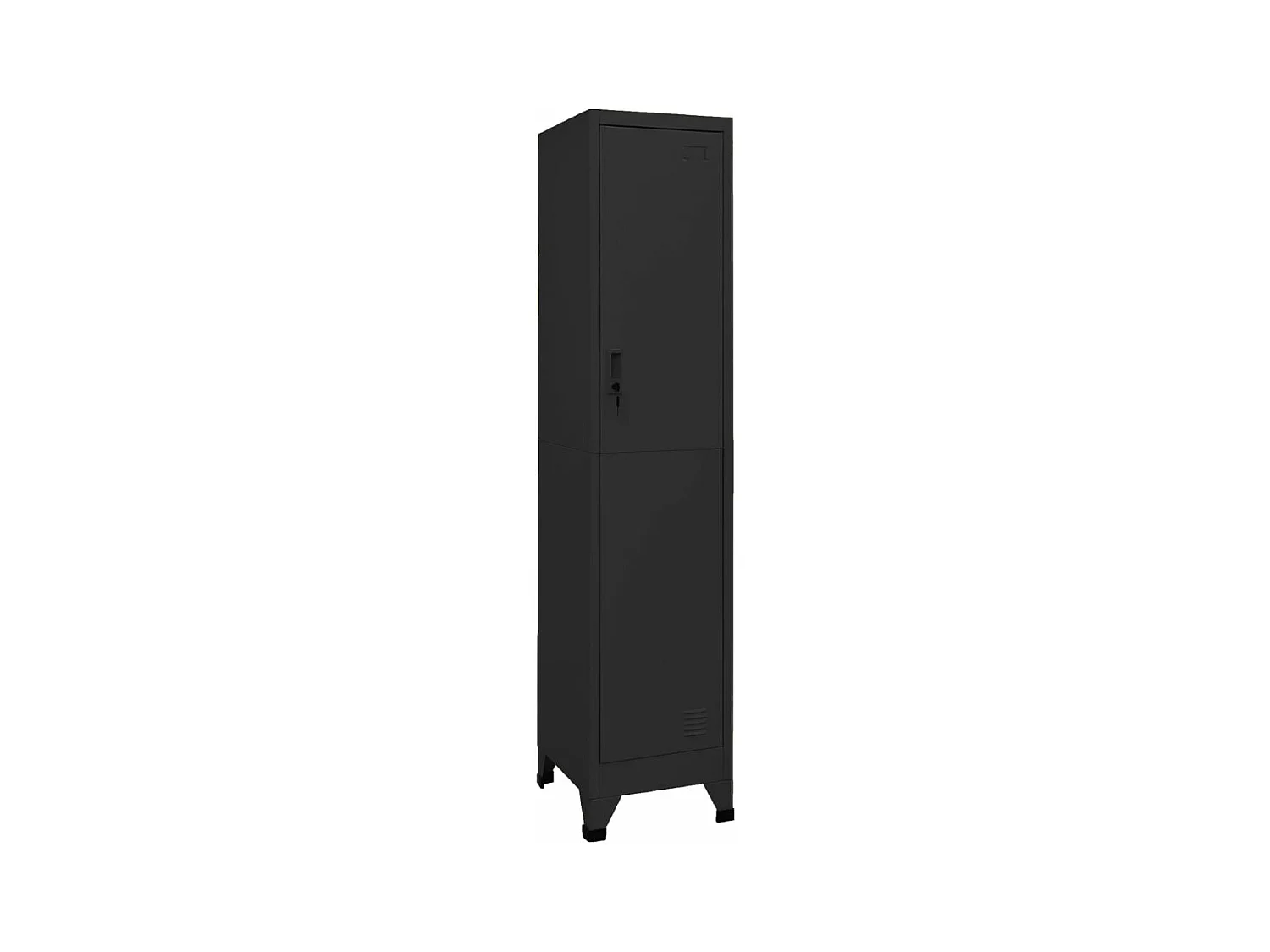 Armoire à casiers Noir 38x45x180 cm Acier FR55903