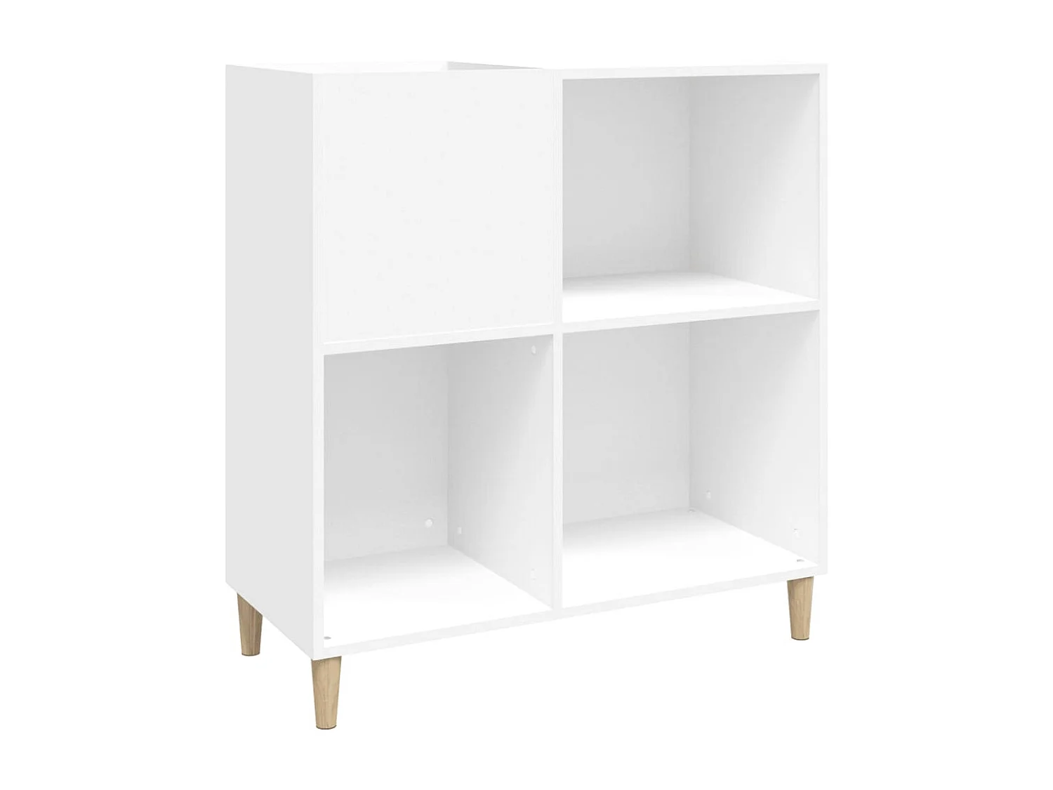 Armoire à disques blanc 84,5x38x89 cm bois d'ingénierie FR91073
