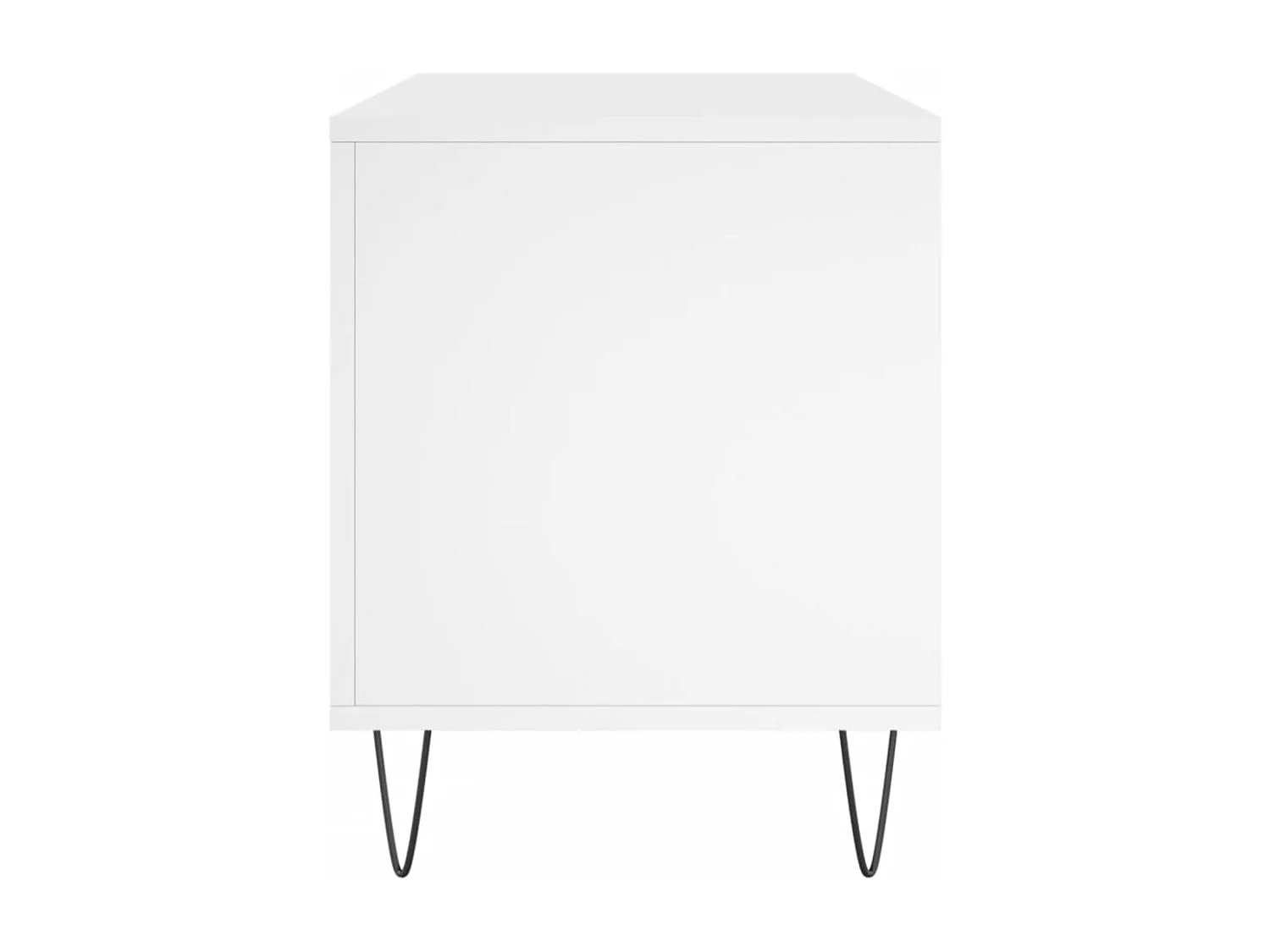 Armoire à disques blanc 100x38x48 cm bois d'ingénierie FR78018