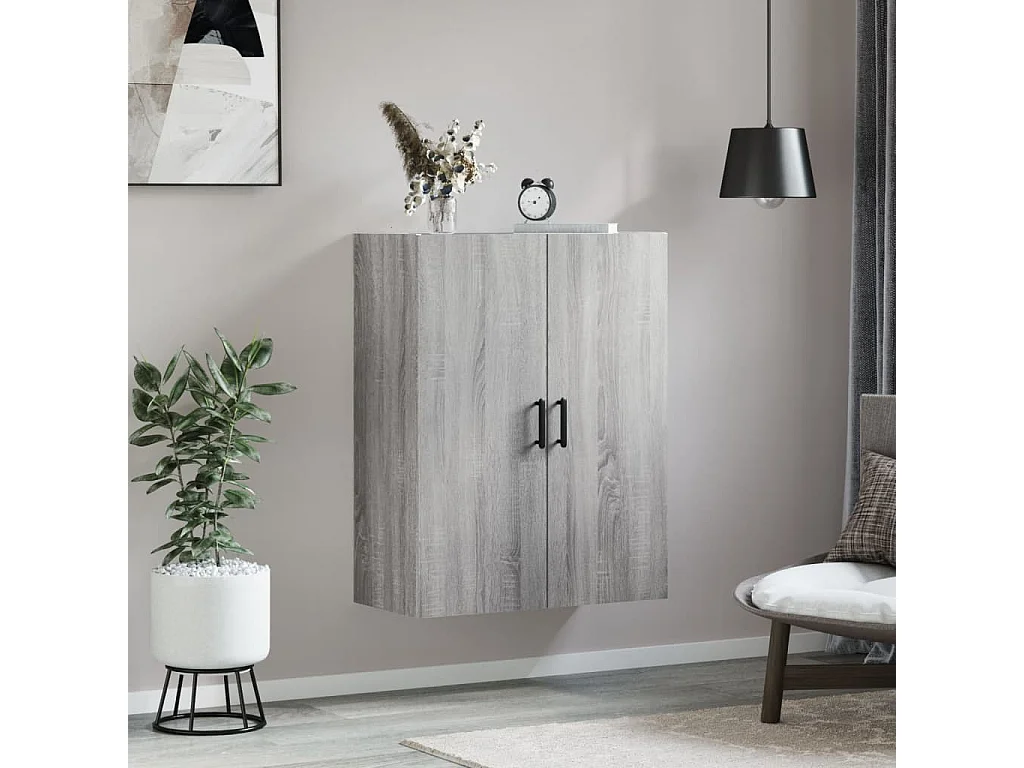 Armoire murale sonoma gris 69,5x34x90 cm FR33119