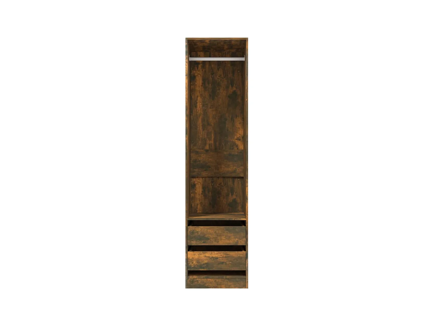 Armoire avec tiroirs Chêne fumé 50x50x200 cm Bois d'ingénierie FR65934