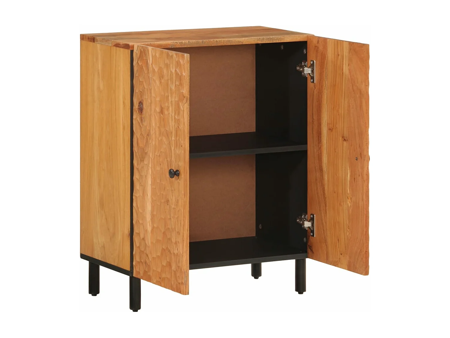 Bijzetkast 60x33x75 cm massief acaciahout BE415791