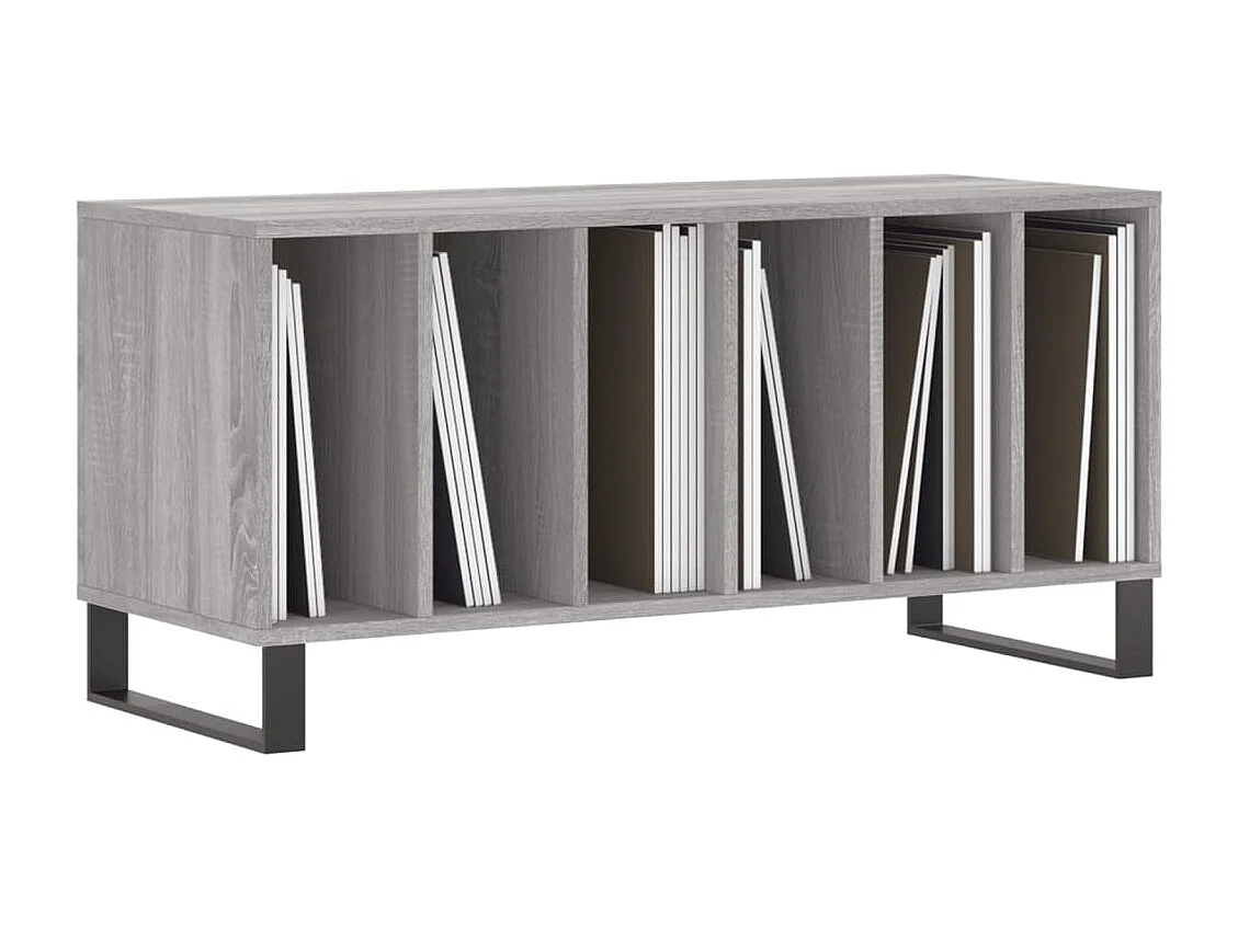 Armoire à disques sonoma gris 100x38x48 cm bois d'ingénierie FR55051