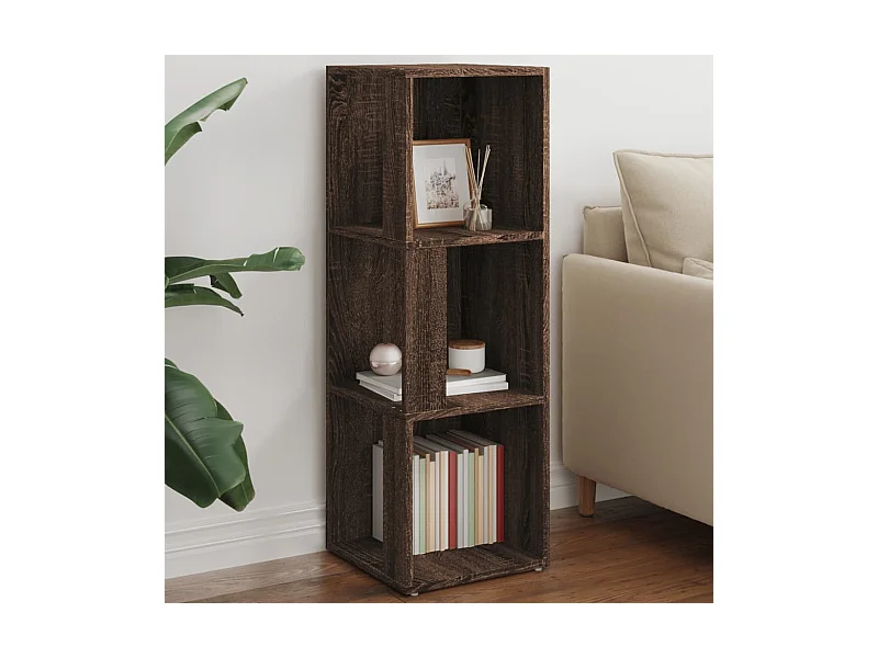 Armoire d'angle Chêne marron 33x33x100 cm Bois d'ingénierie FR56655