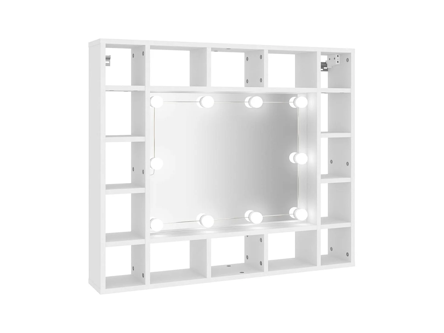 Mueble con espejo y LED blanco 91x15x76,5 cm ES952322