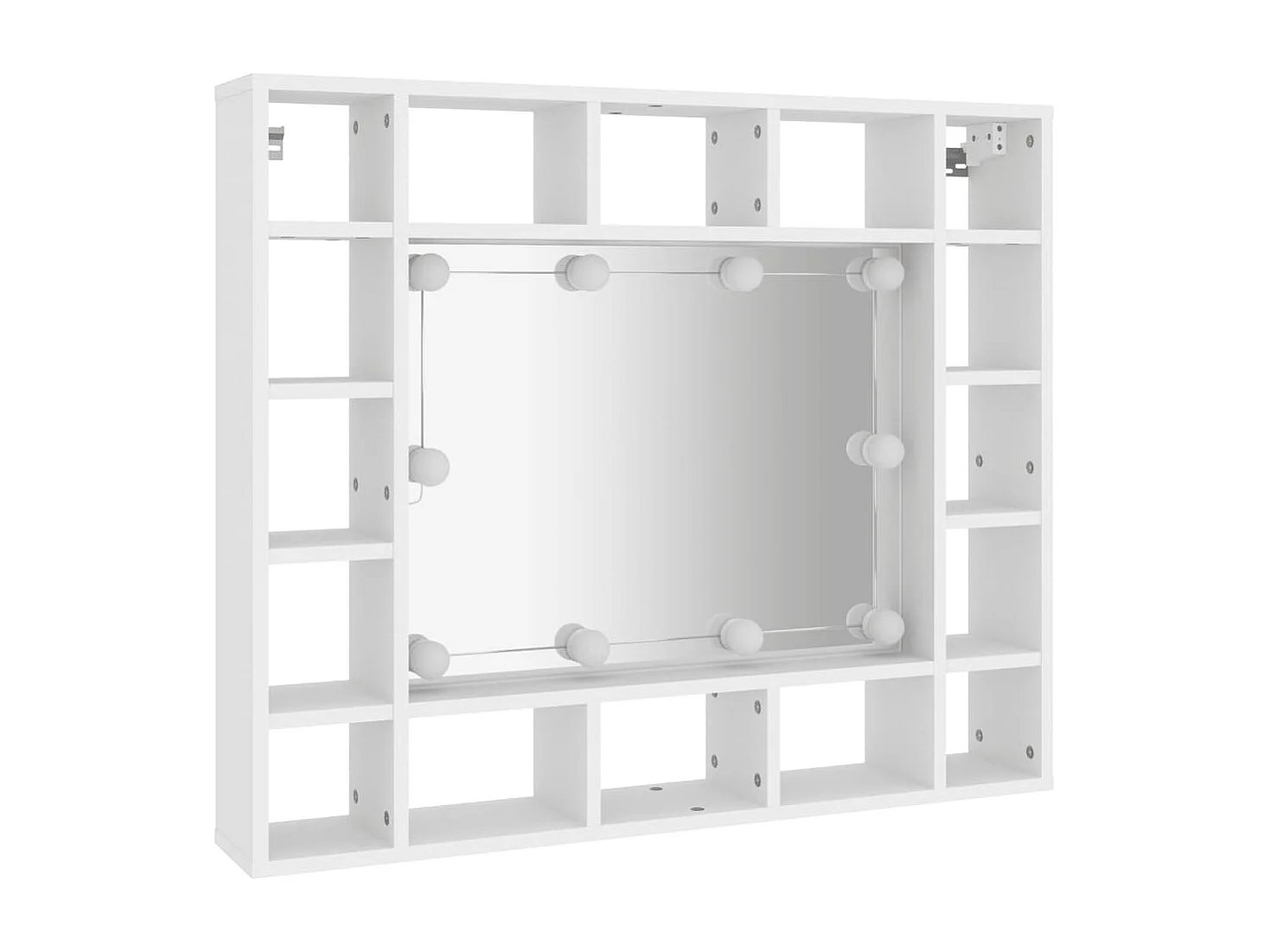 Armoire de miroir avec LED Blanc 91x15x76,5 cm FR16990