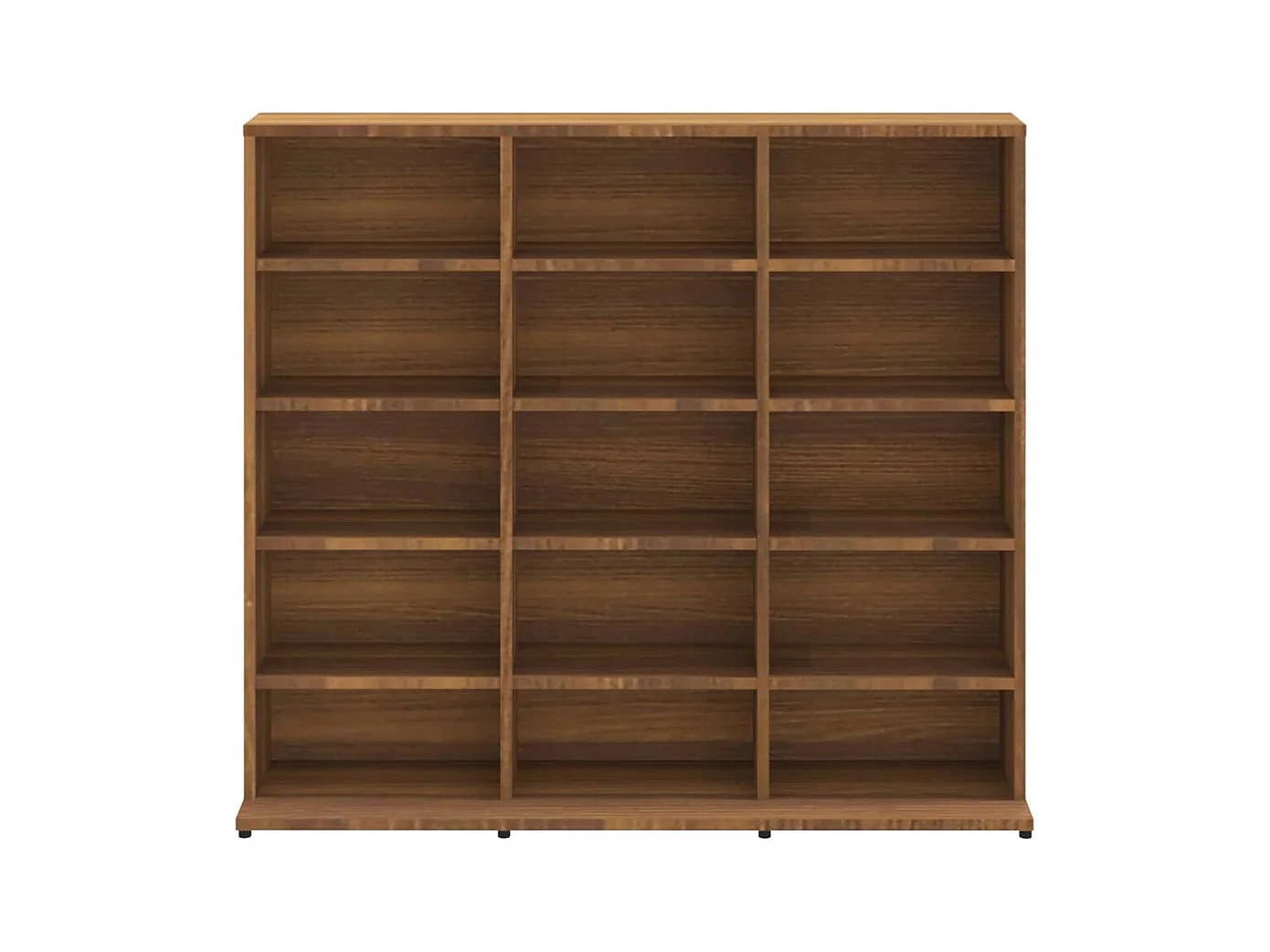 Cd-kast 102x23x89,5 cm bewerkt hout bruin eikenkleur BE110253