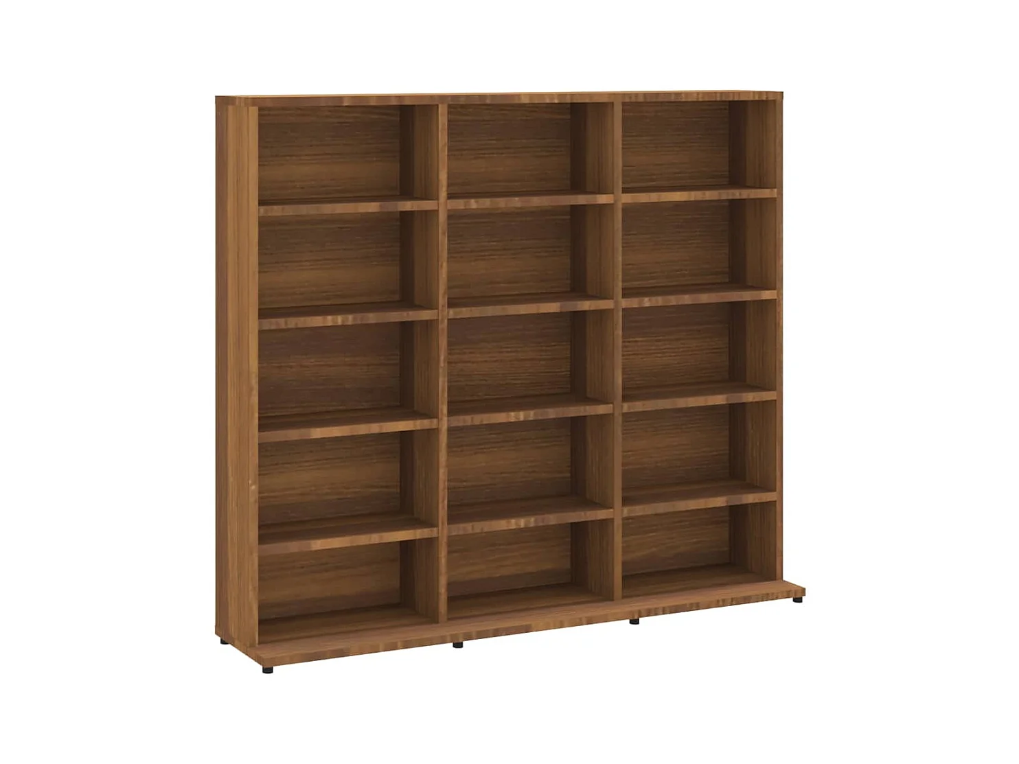 Cd-kast 102x23x89,5 cm bewerkt hout bruin eikenkleur BE110253