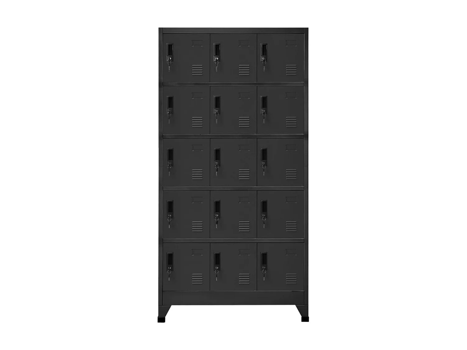 Armoire à casiers Anthracite 90x40x180 cm Acier FR76028