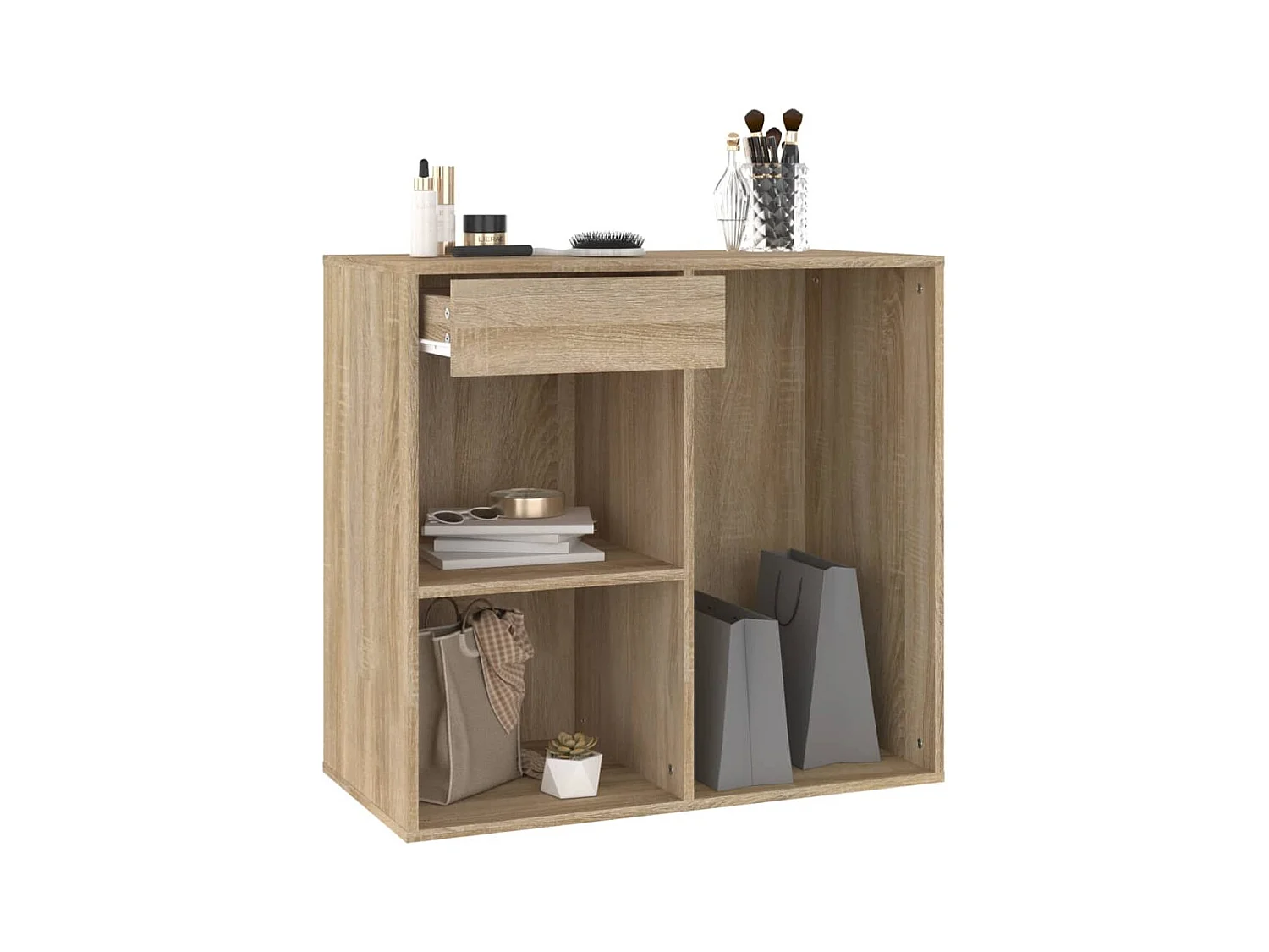 Armoire cosmétique Chêne sonoma 80x40x75 cm Bois d'ingénierie FR22091