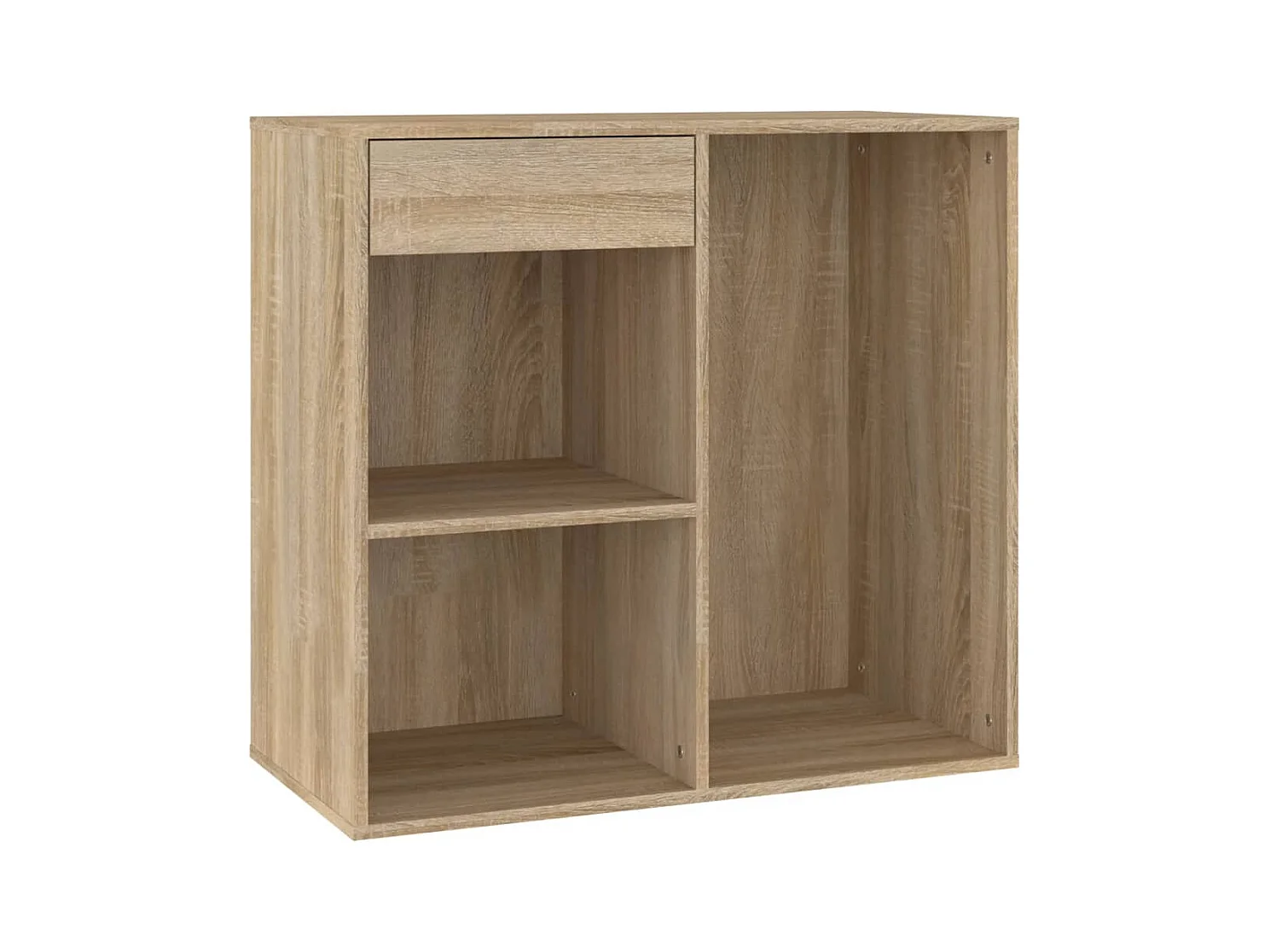 Armario maquillaje madera contrachapada roble Sonoma 80x40x75cm ES497862