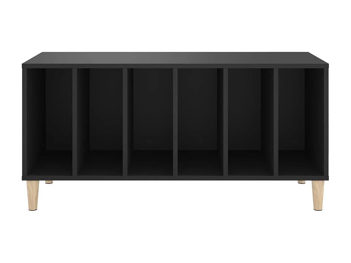 Armoire à disques noir 100x38x48 cm bois d'ingénierie FR91525