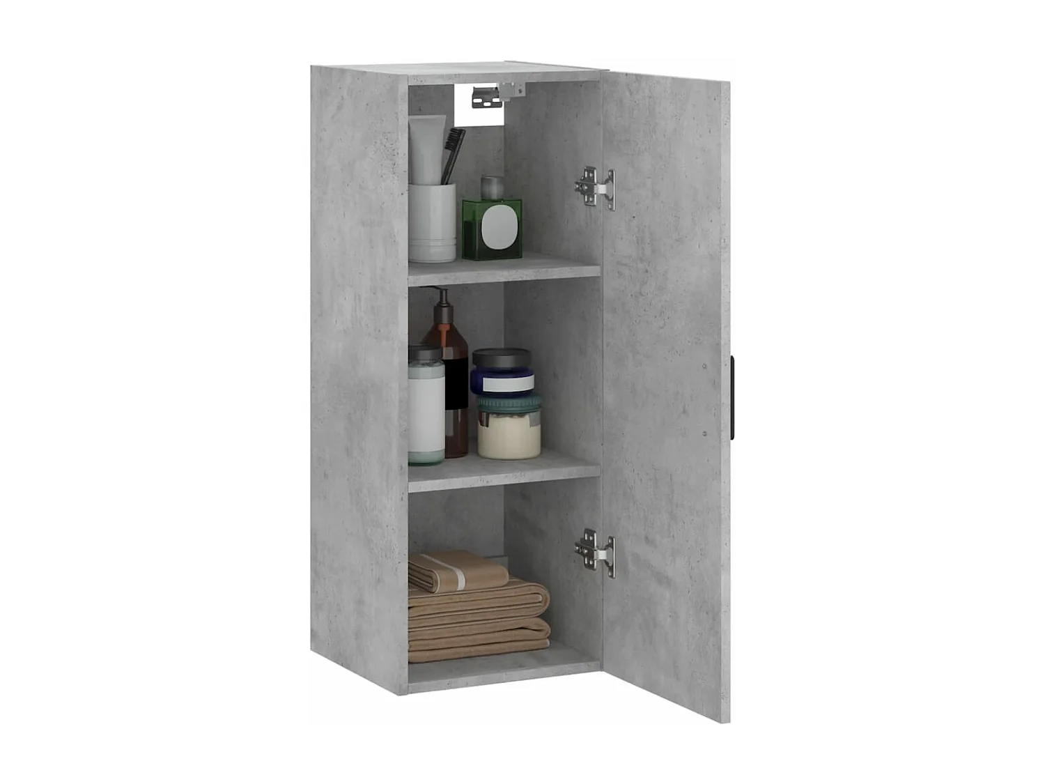 Armoire murale gris béton 34,5x34x90 cm FR63214