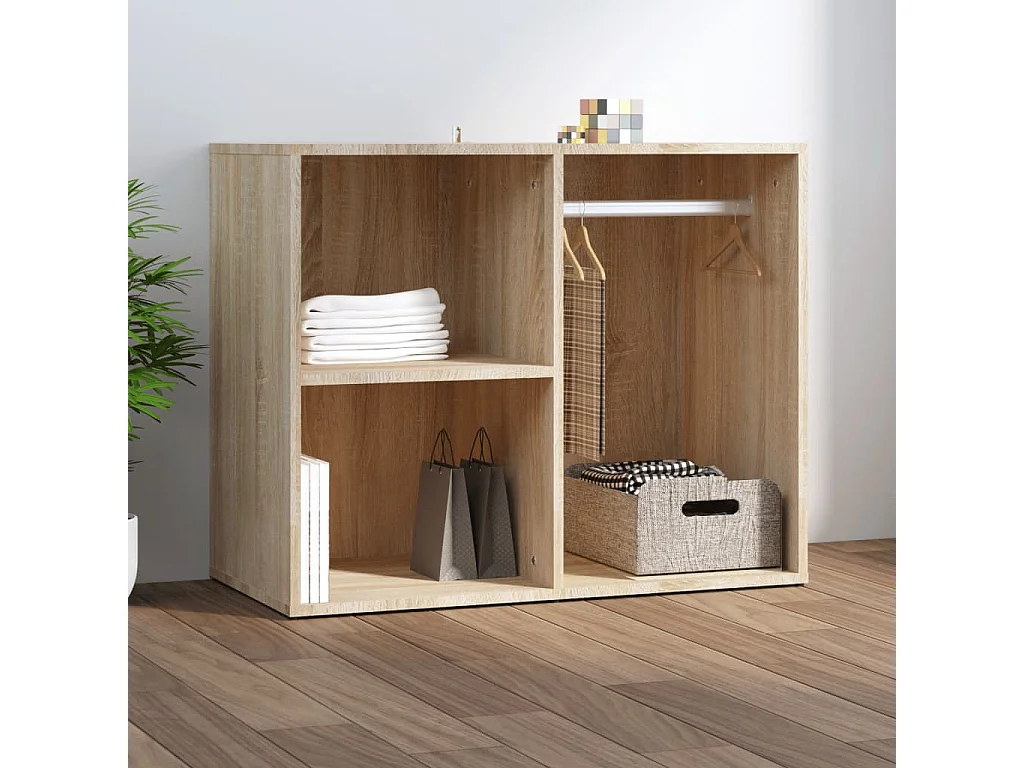 Armoire de dressing Chêne Sonoma 80x40x65 cm Bois d'ingénierie FR17257