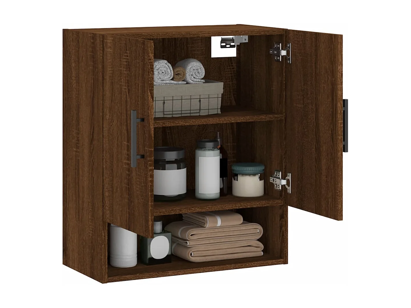 Armoire murale chêne marron 60x31x70 cm bois d'ingénierie FR68685