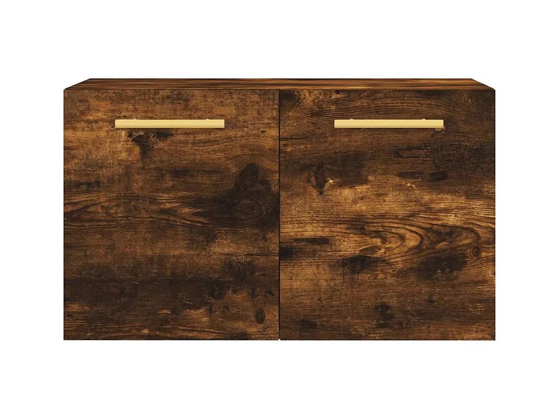 Wandkast 60x36,5x35 cm bewerkt hout gerookt eikenkleurig BE625797