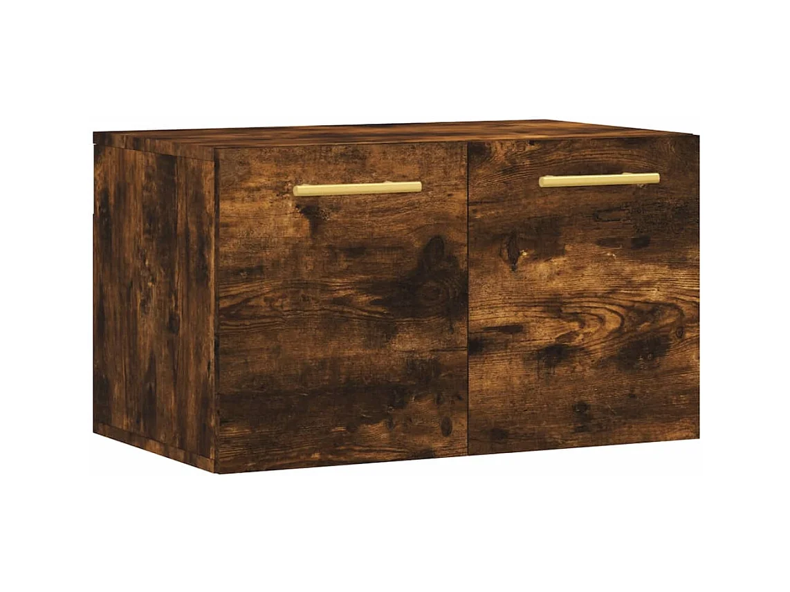 Wandkast 60x36,5x35 cm bewerkt hout gerookt eikenkleurig BE625797