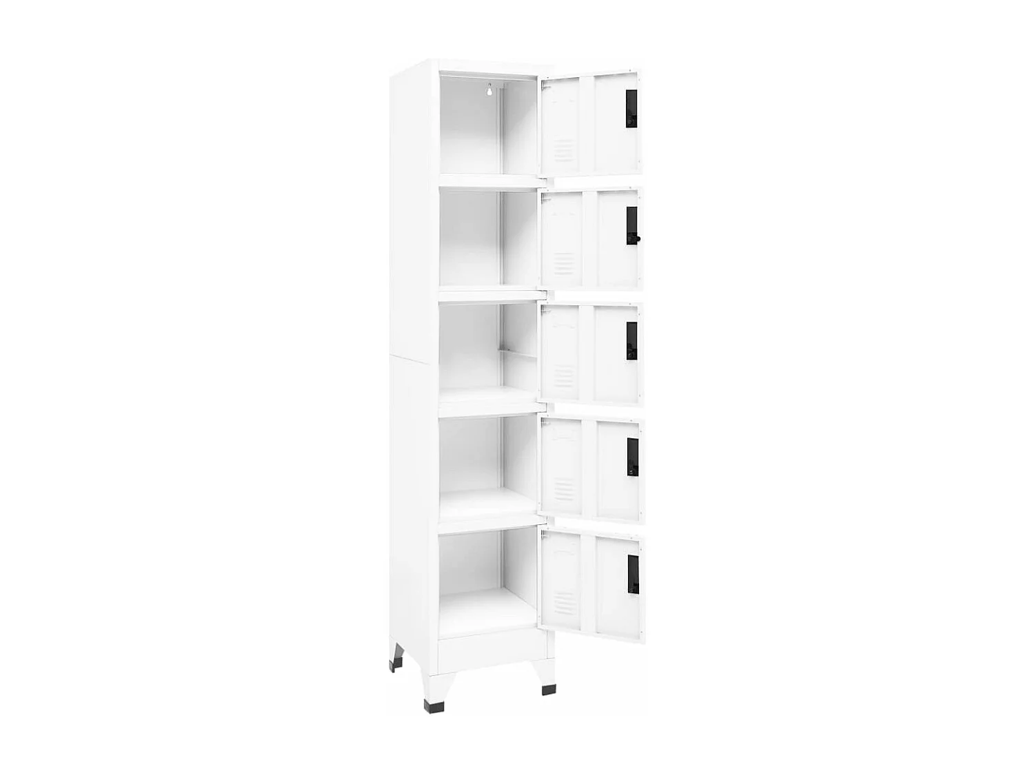 Armoire à casiers Blanc 38x40x180 cm Acier FR53157