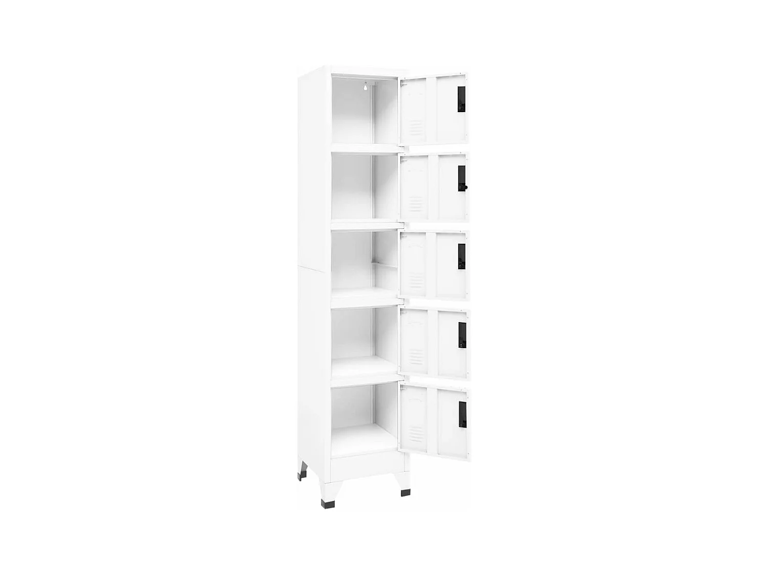 Armoire à casiers Blanc 38x40x180 cm Acier FR53157