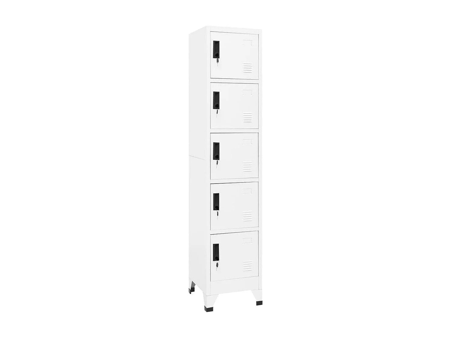 Armoire à casiers Blanc 38x40x180 cm Acier FR53157