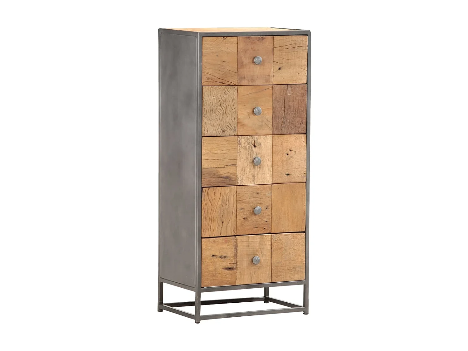 Armoire à tiroirs 45 x 30 x 100 cm Bois de récupération massif FR10584