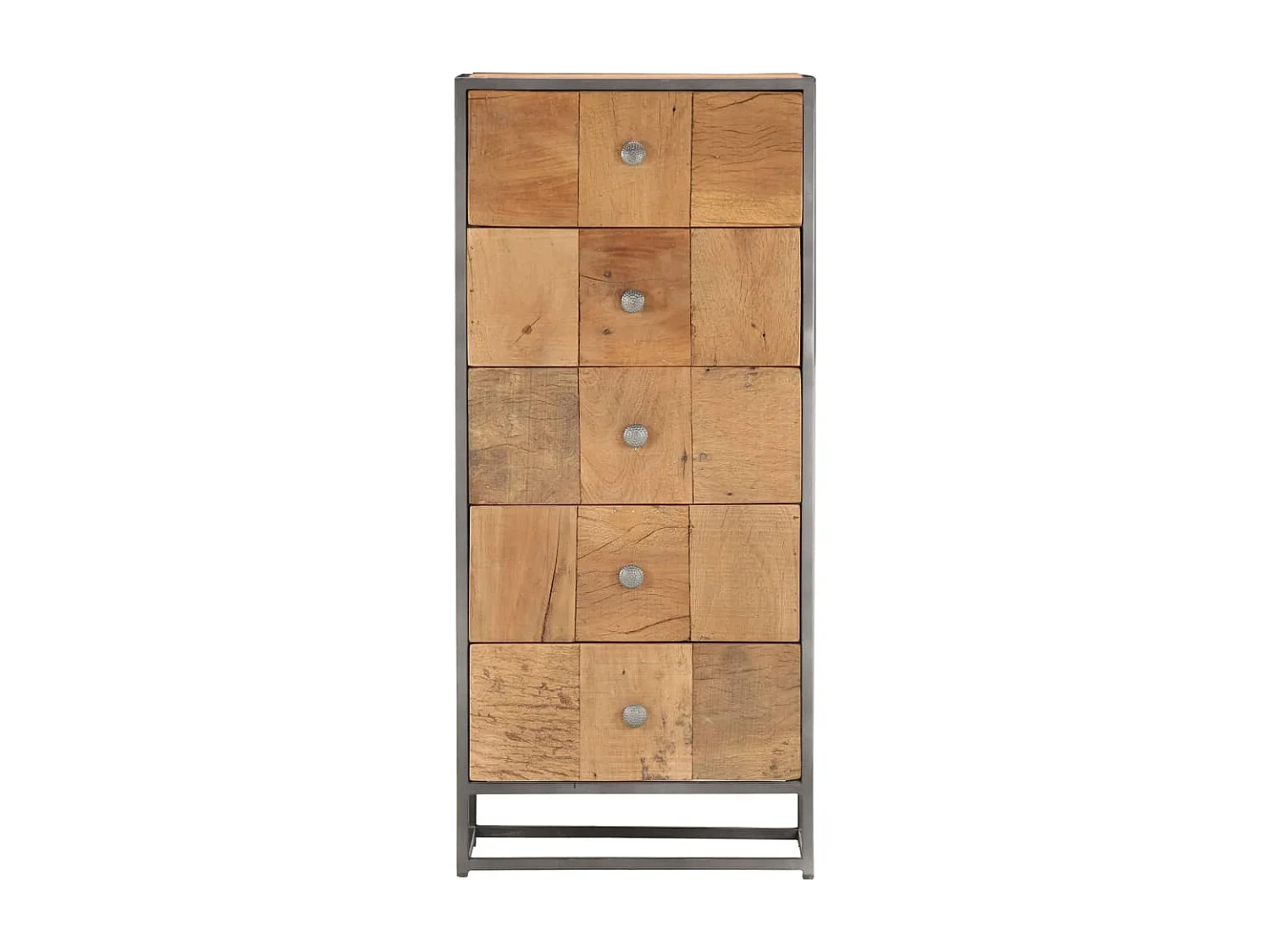 Armoire à tiroirs 45 x 30 x 100 cm Bois de récupération massif FR10584