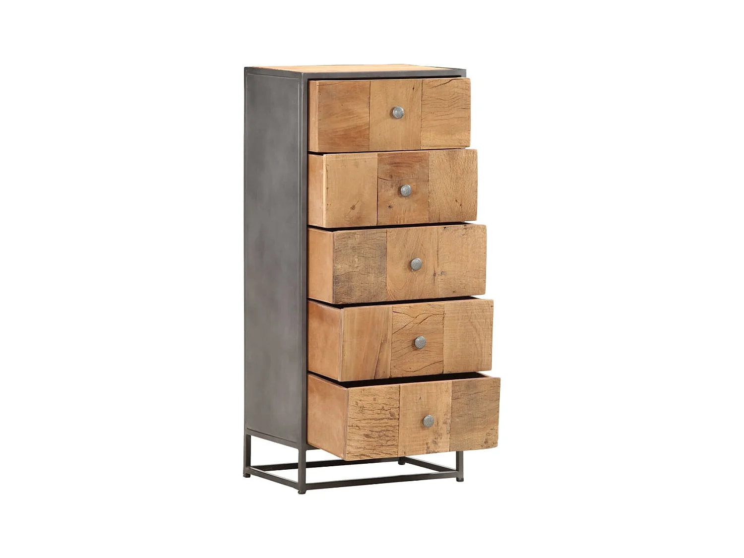 Armoire à tiroirs 45 x 30 x 100 cm Bois de récupération massif FR10584
