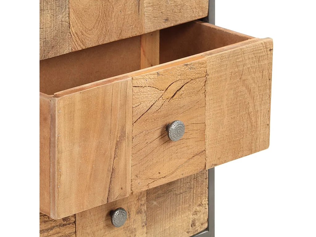 Armoire à tiroirs 45 x 30 x 100 cm Bois de récupération massif FR10584